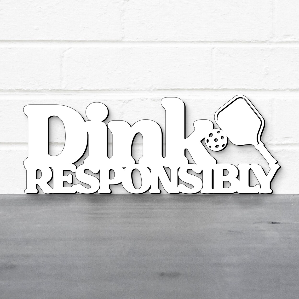 Spunky Fluff   - Dink Responsibly Pickleball Wall Art Decor