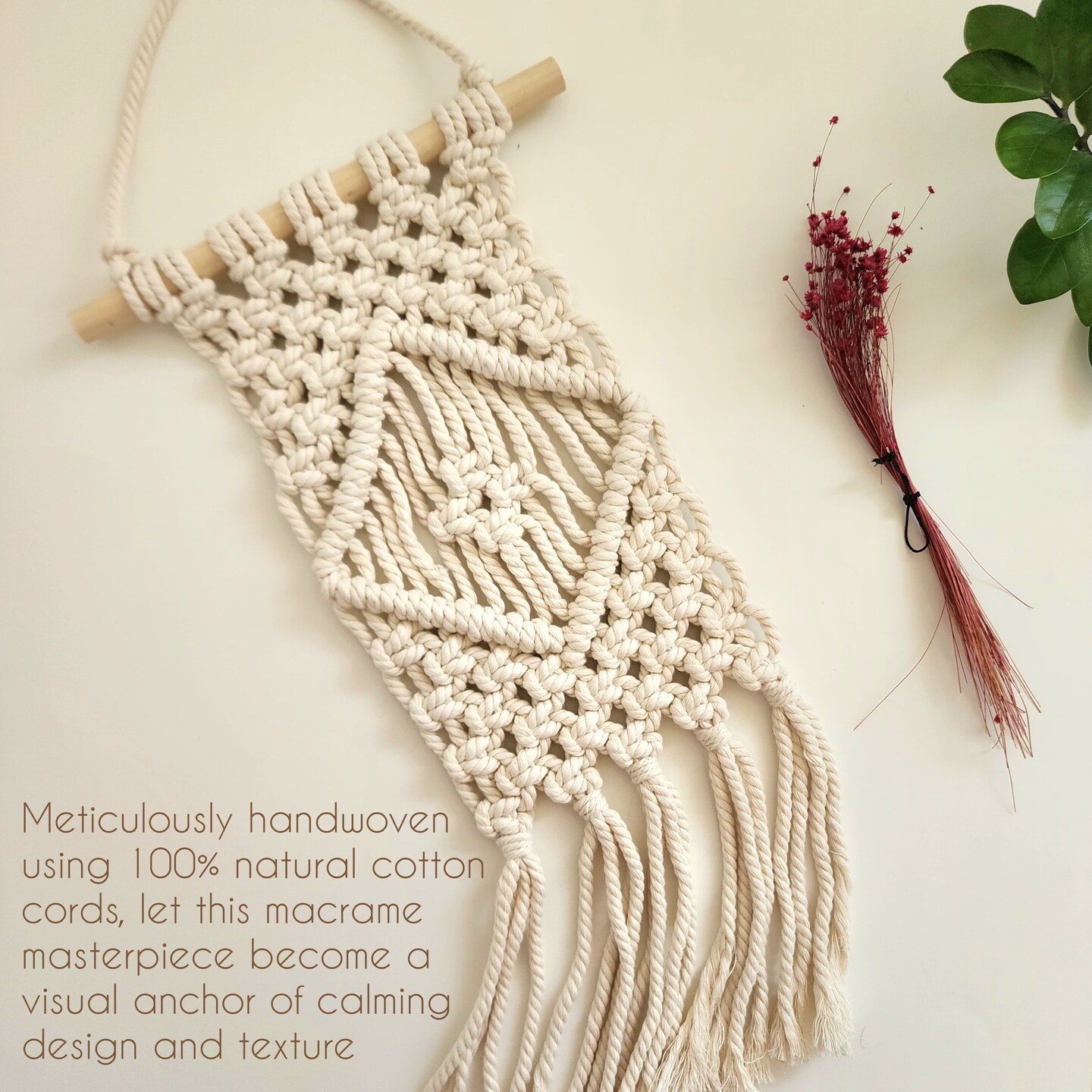 Macrame Cotton Cord, Macrame Wall Hanging