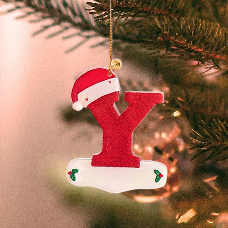  Christmas Tree Decorations Ornaments Letter Cartoon
