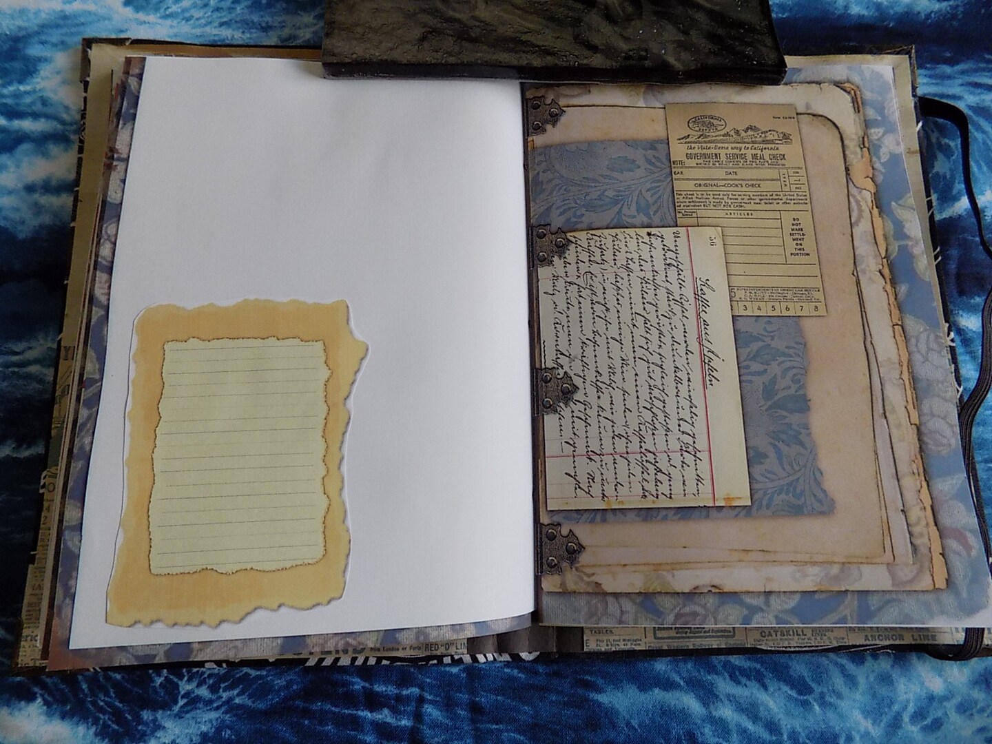 junk journal supplies blank pages and spaces for signatures journaling  papers