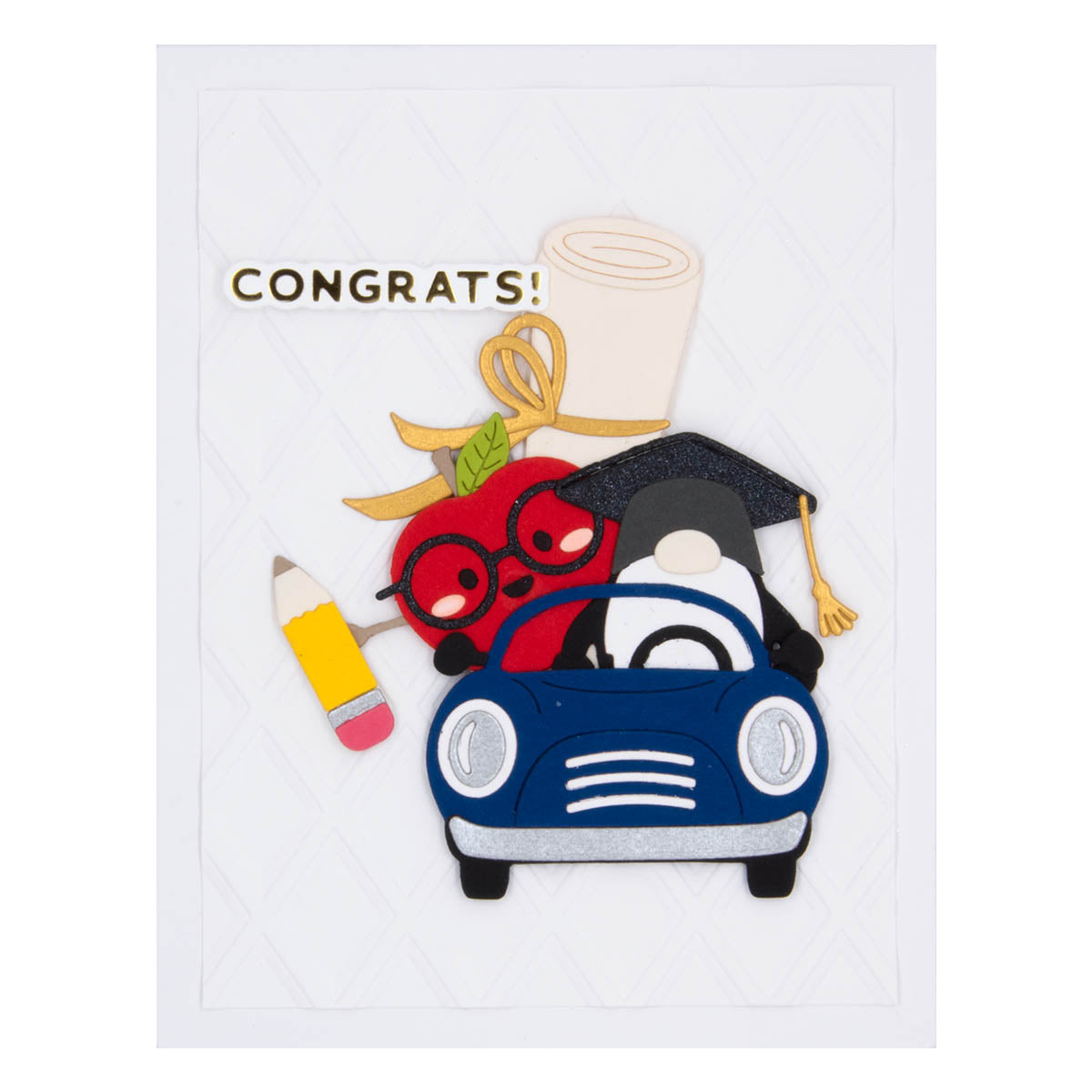 Spellbinders Gnome Drive Graduation Etched Dies from the Gnome Drive Collection