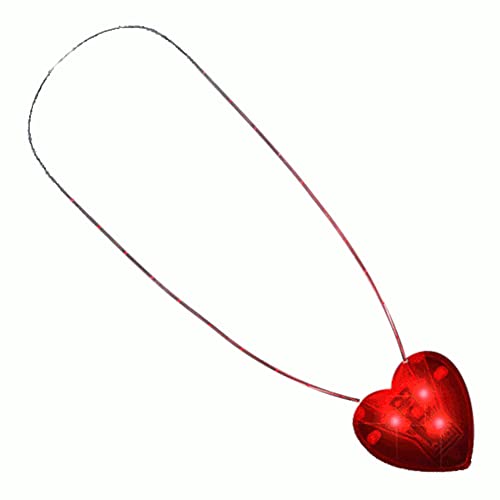 blinkee LED Flashing Red Heart Necklace