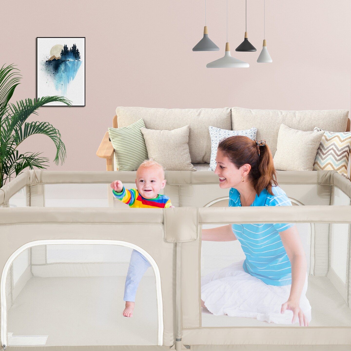 Baby Playpen Kids Activity Center Safety Play