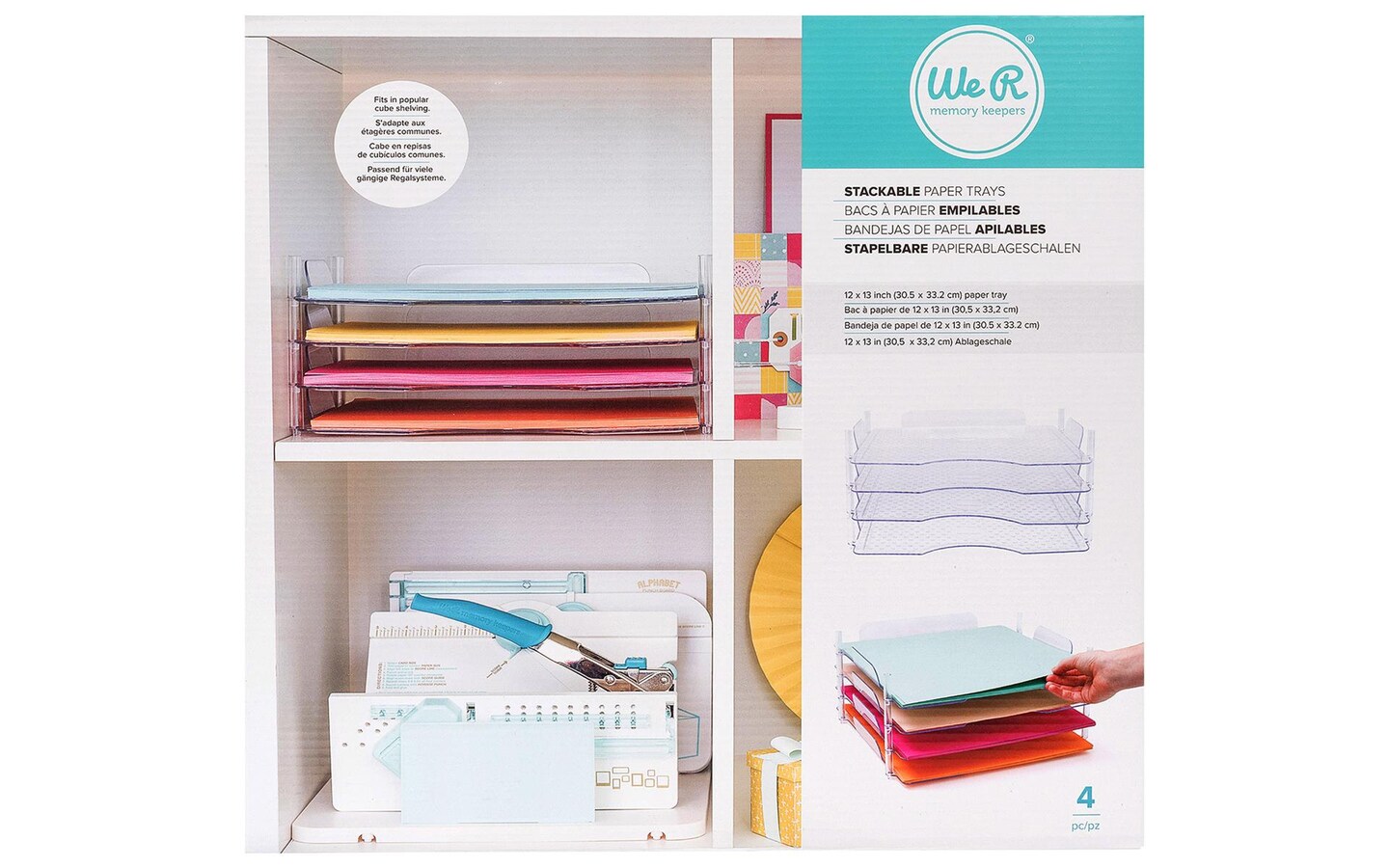 We R Memory Paper Trays 12x13 Stack &#x26; Nest