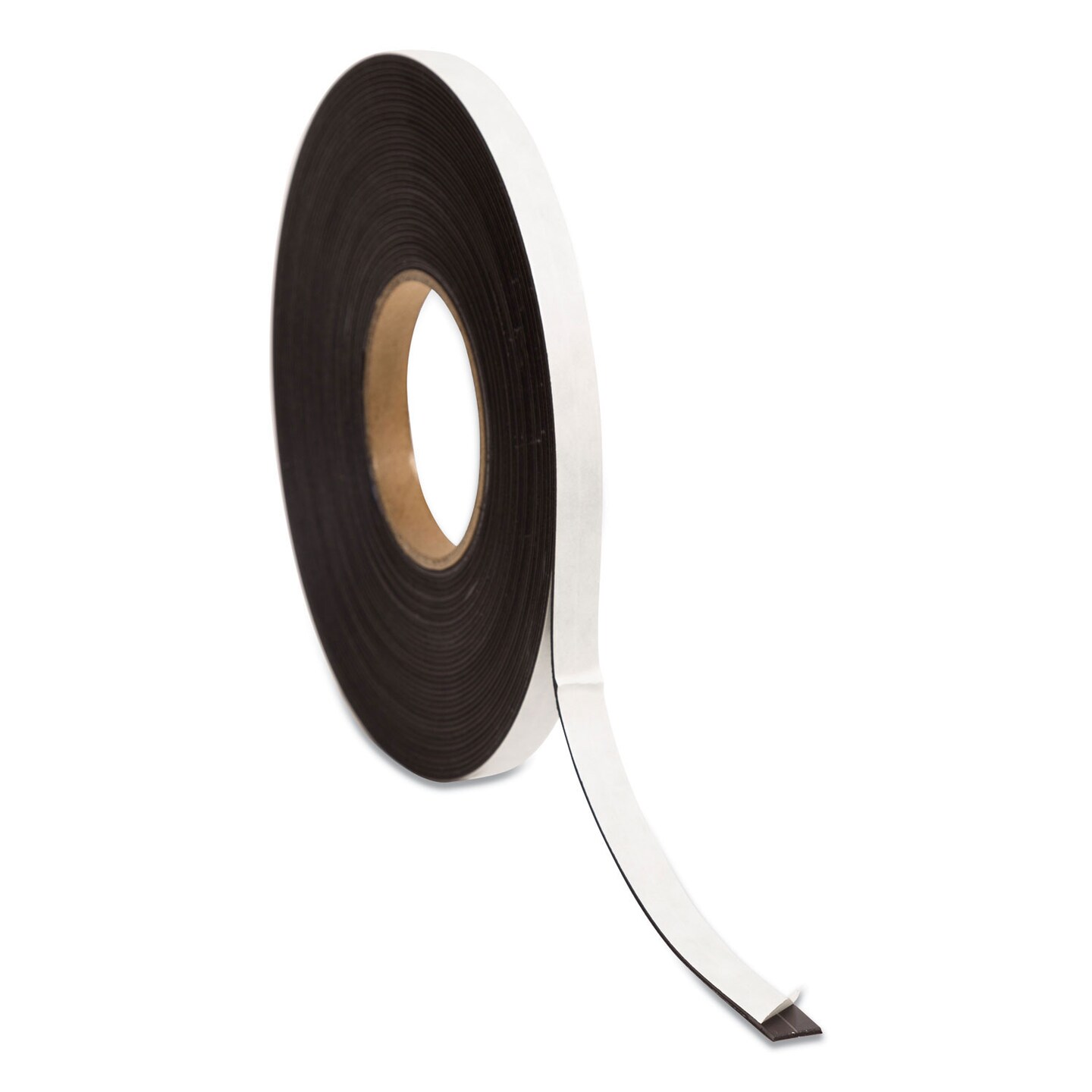 U Brands Magnetic Adhesive Tape Roll, 0.5 x 50 ft, Black