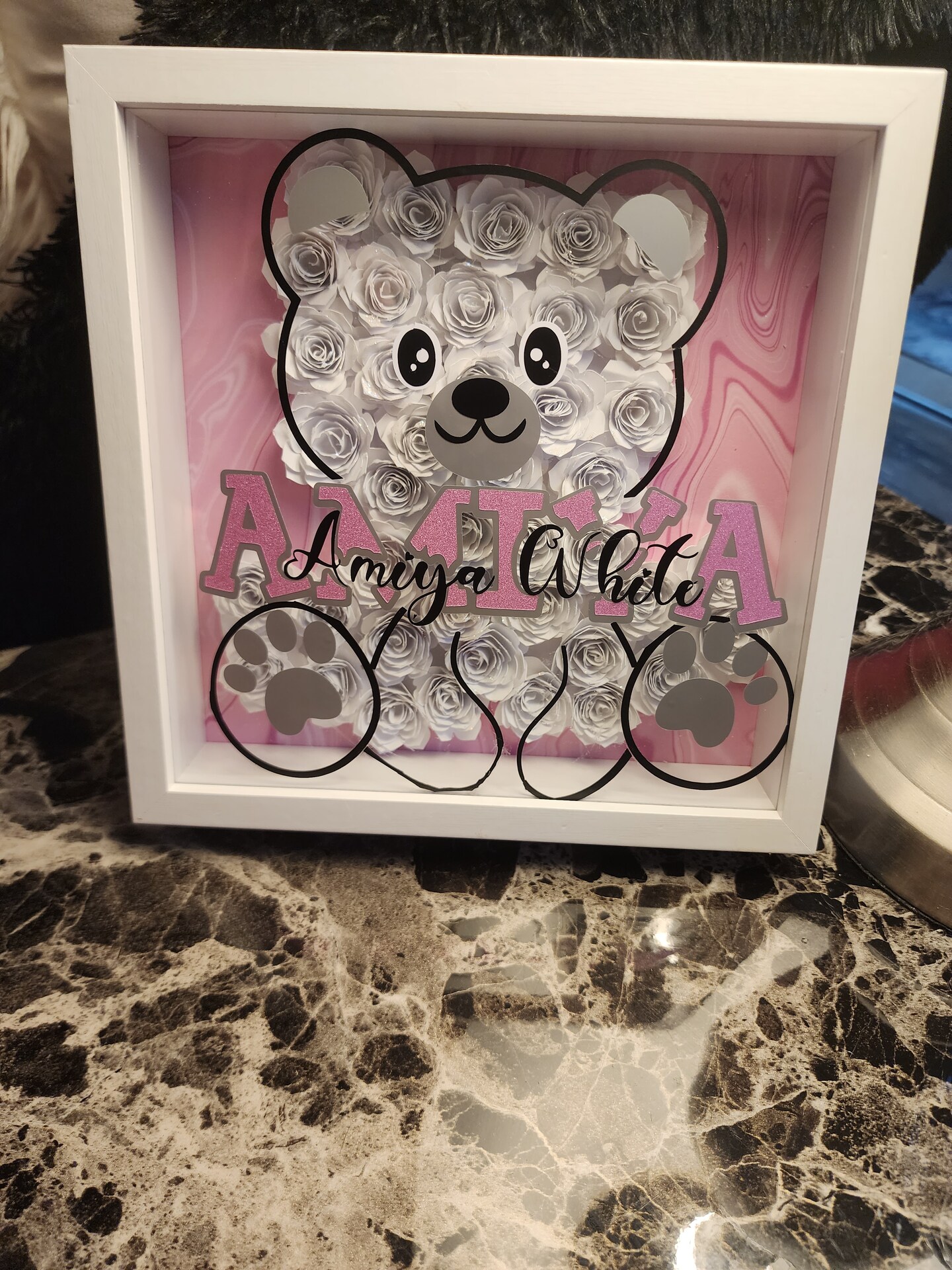 Personalized Bear Shadow Box | MakerPlace by Michaels