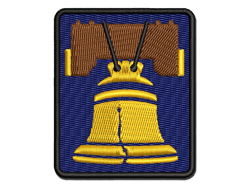 Liberty Bell Philadelphia Landmark United States of America Multi-Color Embroidered  Iron-On Patch Applique