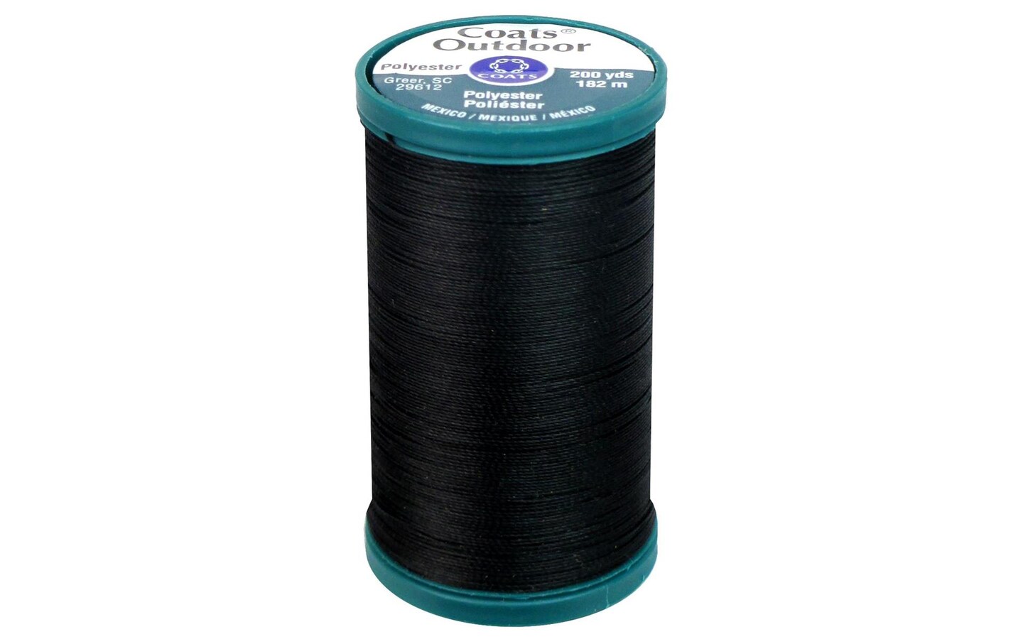 Coats Outdoor Living Thread 200yd BLACK.