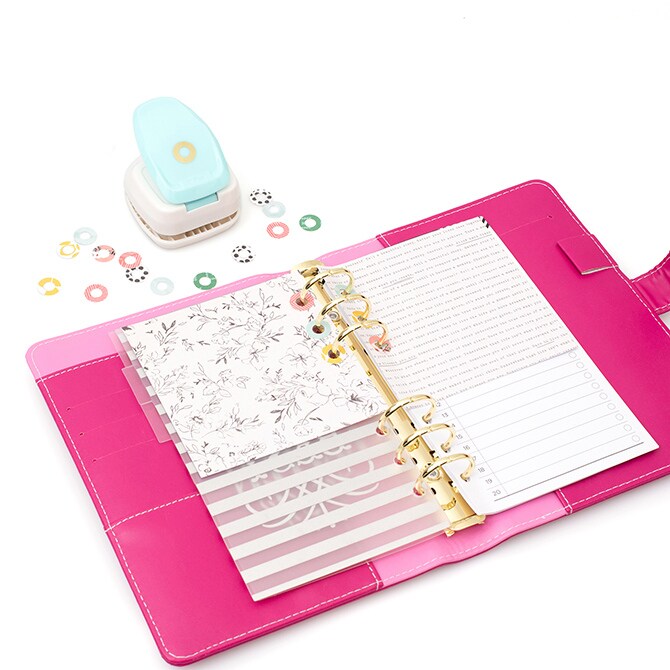 American Crafts We R Memory Keepers REINFORCE HOLE PUNCH TOOL CIRCLE 663150 By American Crafts