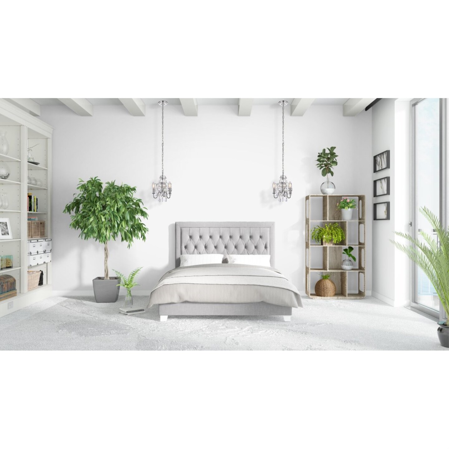 Kaede Collection Pendant D9.5 H12.2 Lt:3 Chrome Finish