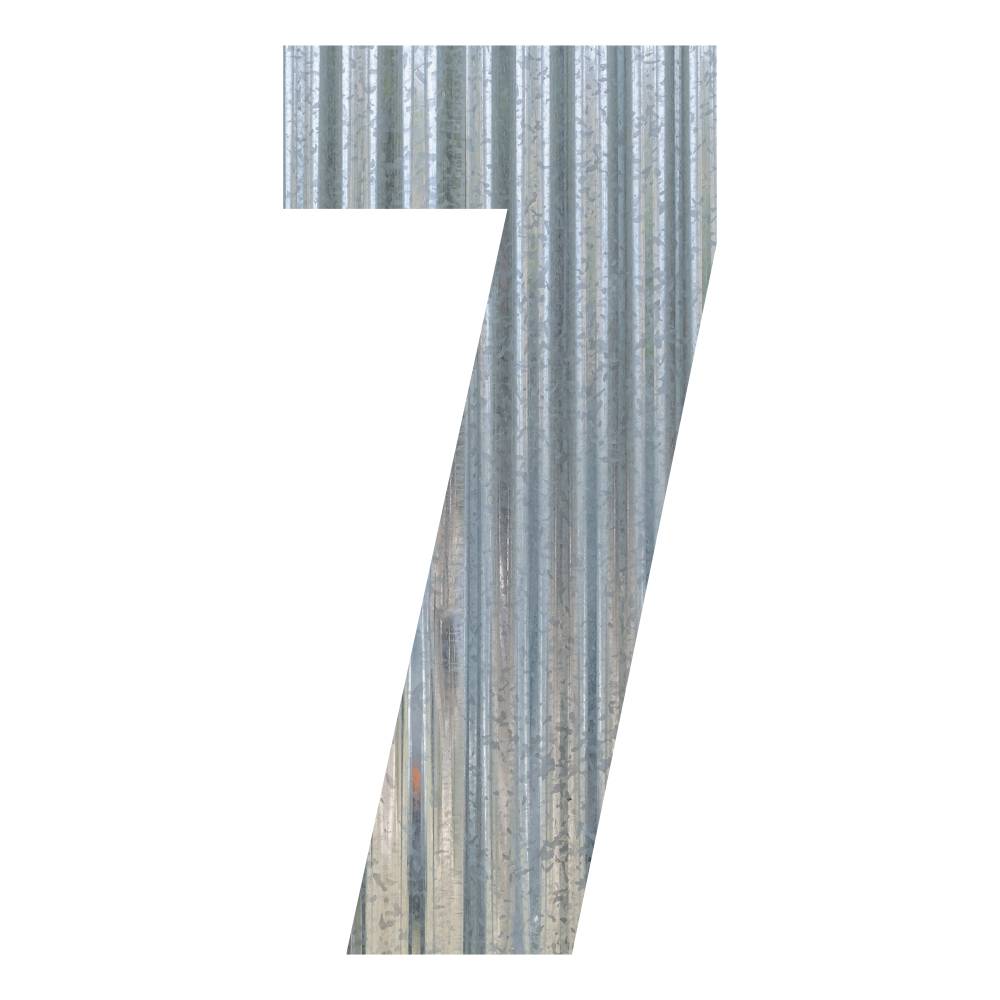 Corrugated Metal Letters and Numbers - image39