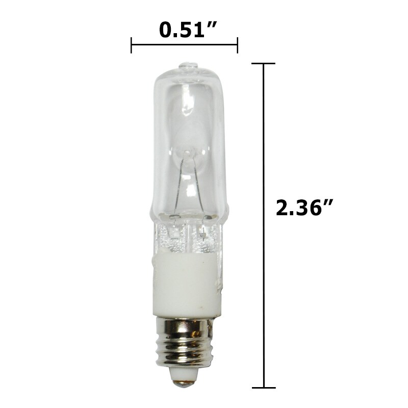 BulbAmerica 35W 120V T4 E11 Mini Can Base Clear Halogen Bulb