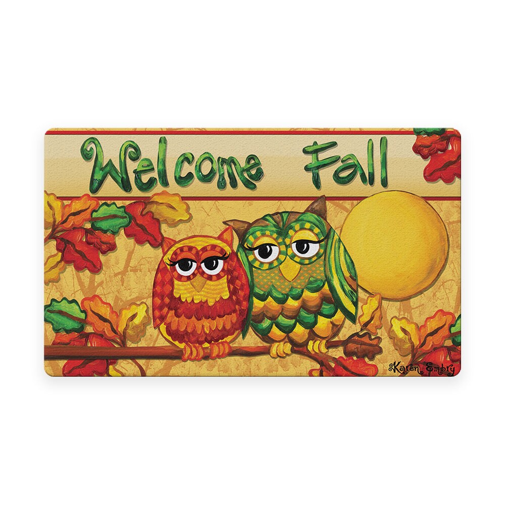 Fall Owls Door Mat (18 x 30") Michaels