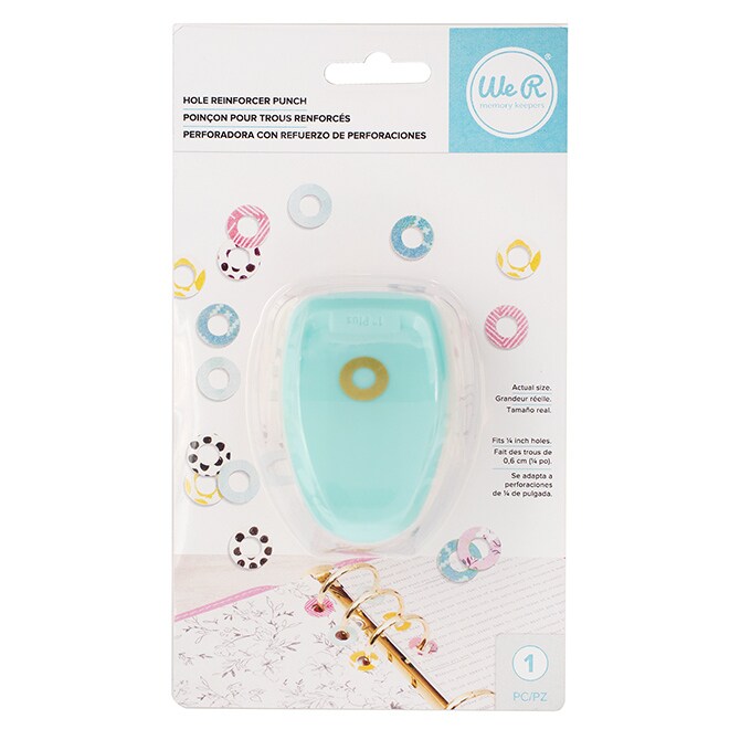 American Crafts We R Memory Keepers REINFORCE HOLE PUNCH TOOL CIRCLE 663150 By American Crafts
