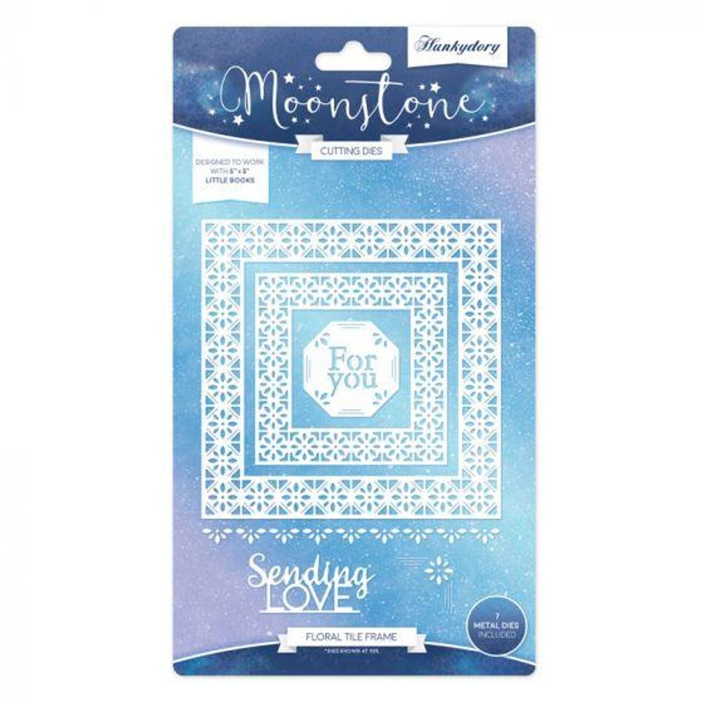 Hunkydory Crafts Moonstone Cutting Dies - Floral Tile Frame