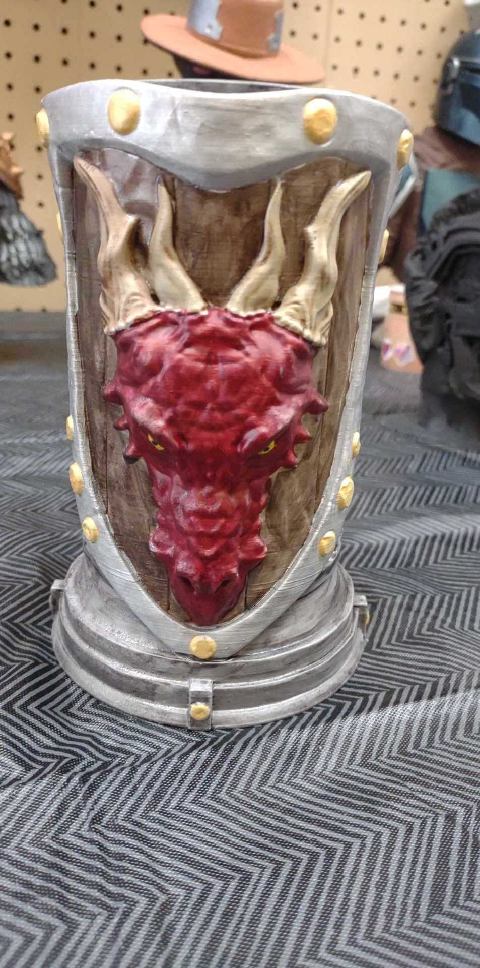 3D Printed Hand Painted Dragon Blood Can Mug MakerPlace by Michaels