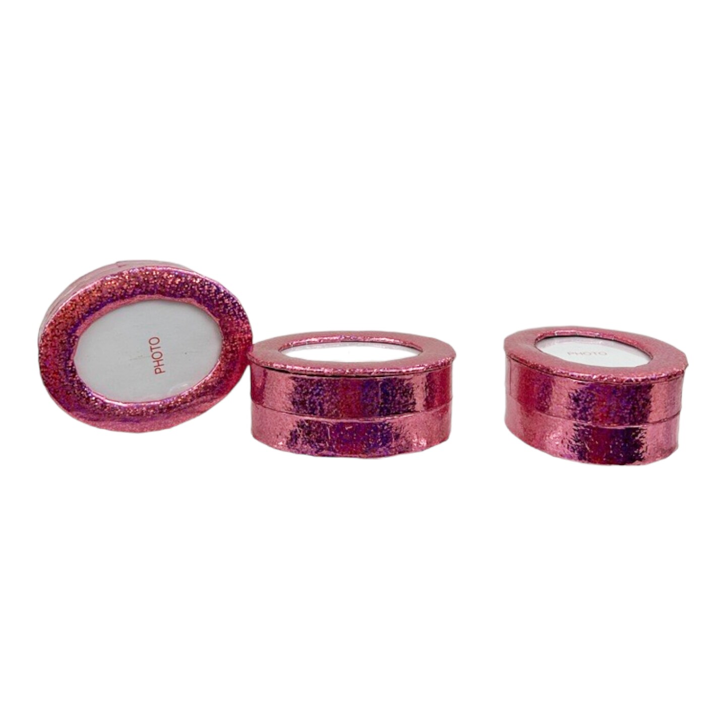 Value Pack of 3 Oval Frame Box Small - Pink