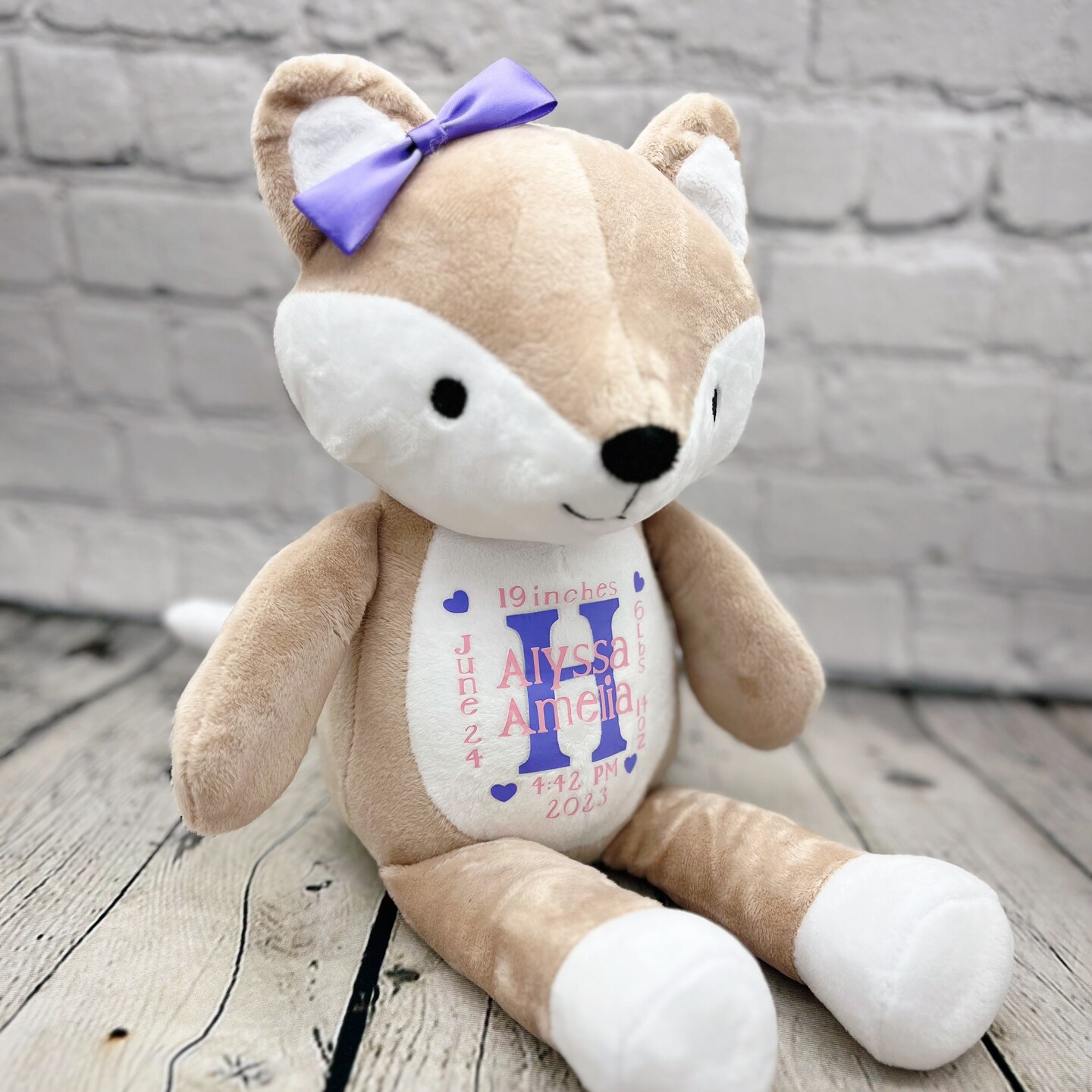 Baby announcement stuffed animal online