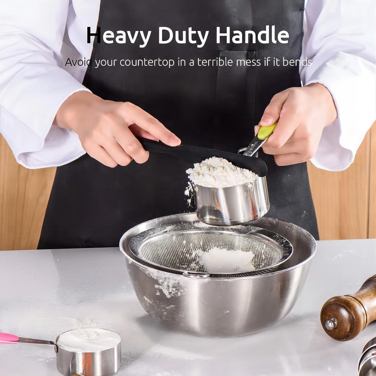 16 Pcs Stainless Steel Measuring Cups and Spoons Set for Cooking & Baking