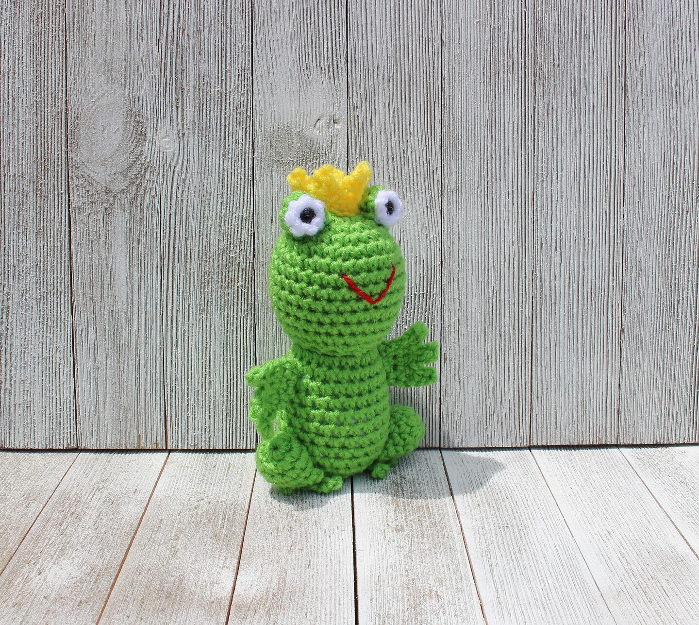 Handmade Crochet Little Amigurumi Plush Toy Prince Princess Frog - Ready to  ship