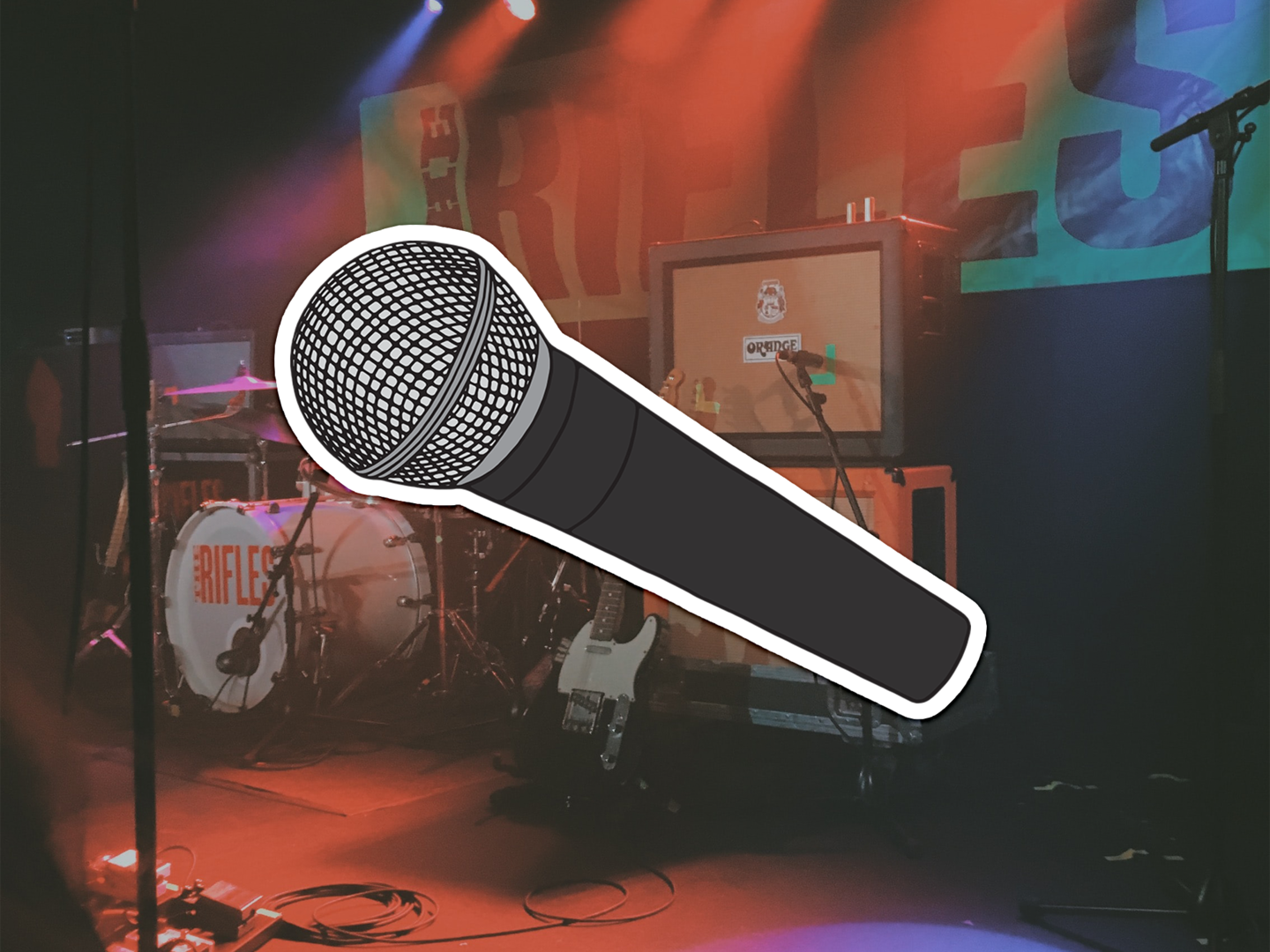Microphone Vinyl Sticker | MakerPlace by Michaels