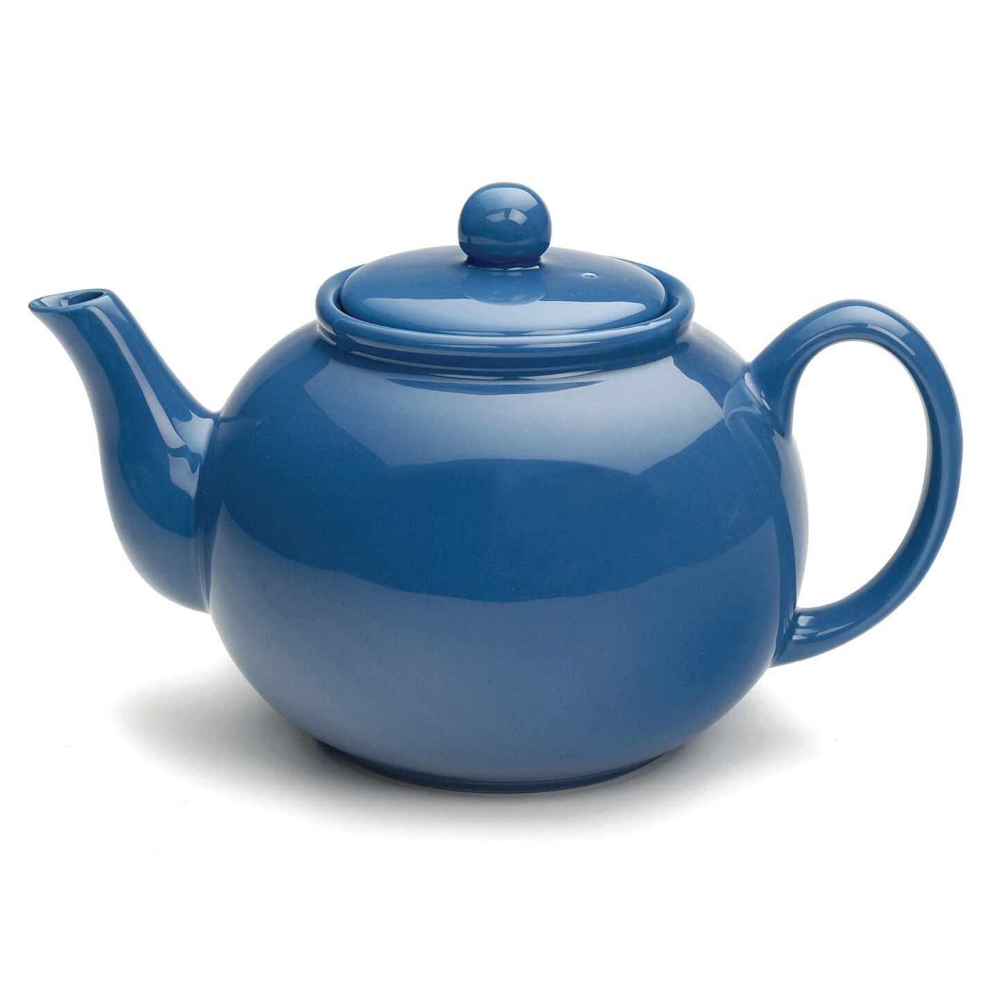 RSVP International Stoneware Teapot, Light Blue