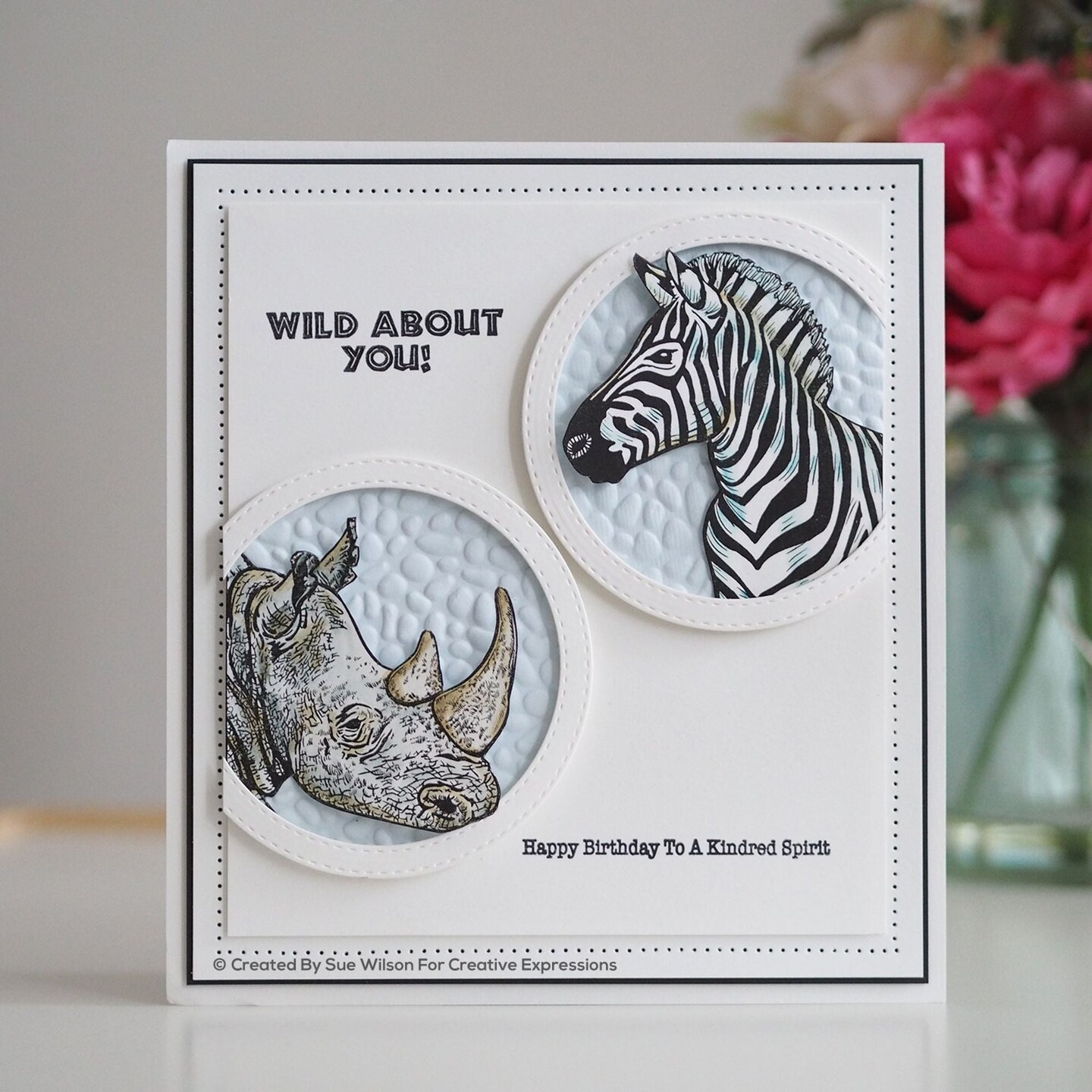Creative Expressions Sue Wilson Safari Collection Zebra Craft Die