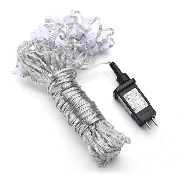 Dynamic DIY Halloween and Christmas Lights | 400 LED Color Changing Curtain String Light