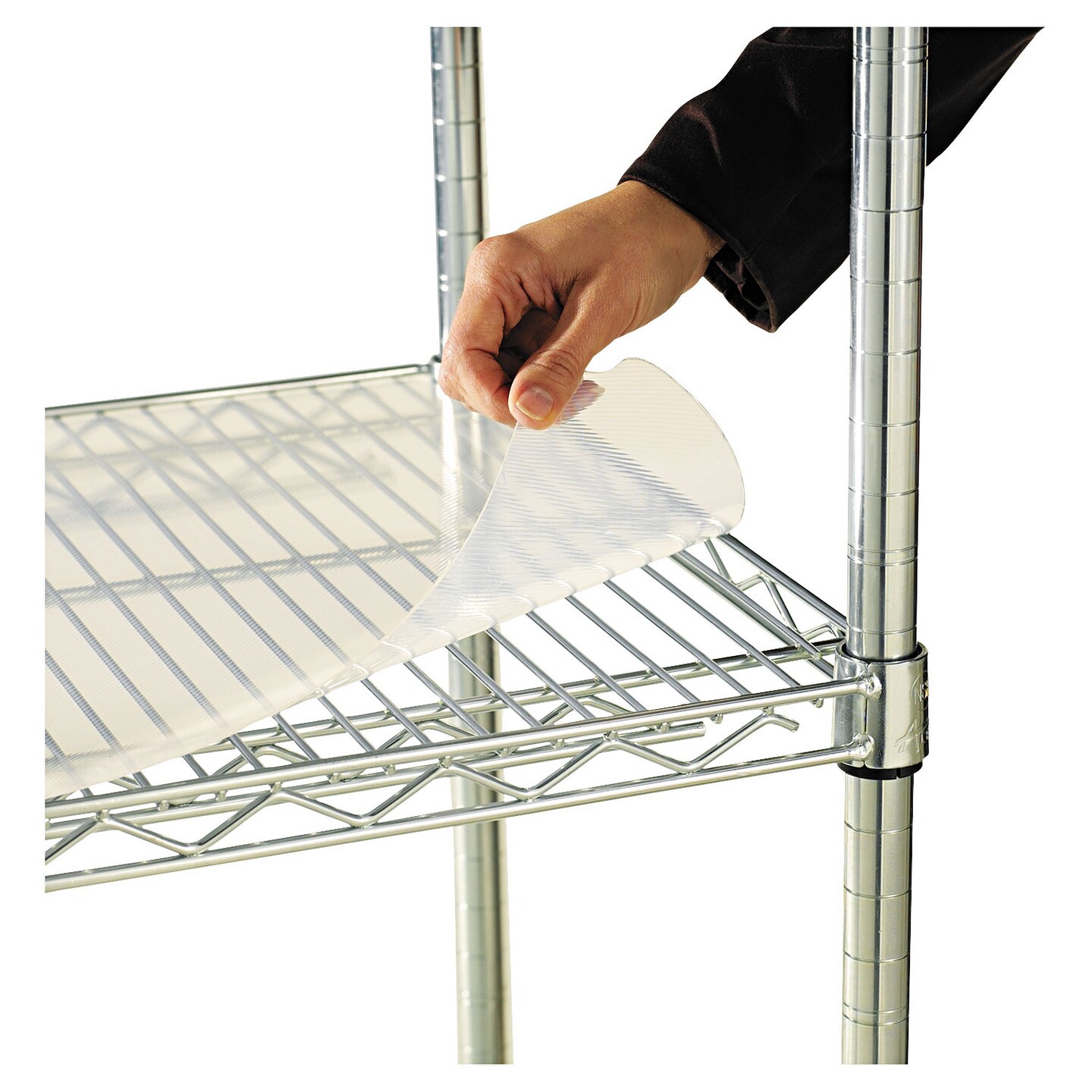 Shelf Liners For Wire Shelving, Clear Plastic, 36w x 18d, 4/Pack Shelf Liners For Wire Shelving, Clear Plastic, 36w x 18d, 4/Pack