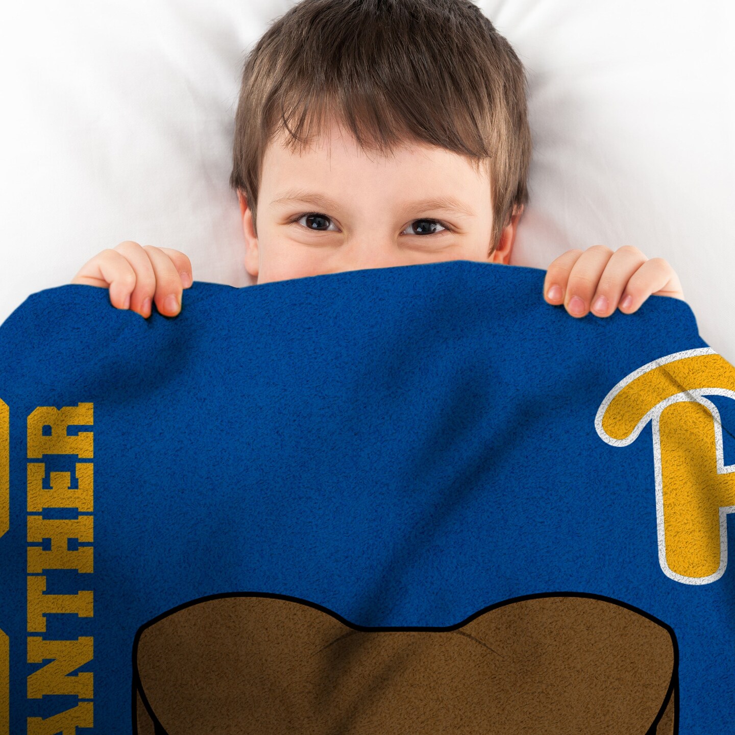 Sleep Squad Pittsburgh Panthers Mascot 60&#x201D; x 80&#x201D; Raschel Plush College Blanket