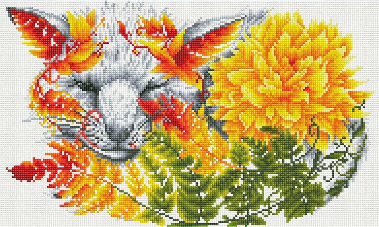 Diamond Dotz Fern Fox Animal Diamond Painting Kits for Adults - Diamond Art Kits a Relaxing Creative Craft Kit with Dotz Gems 12.6"x20.5"