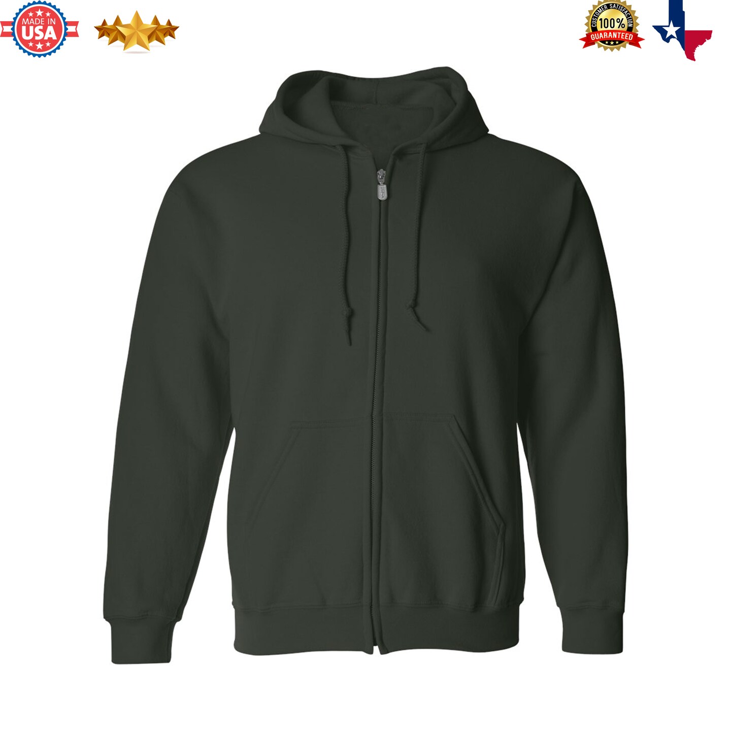 Zip Hoodie For Men and Women, Full-Zip Hooded Sweatshirt, Women and Men&#x27;s Comfortable Hoodie, Stay Warm and Stylish with Our Hoodie | Radyan