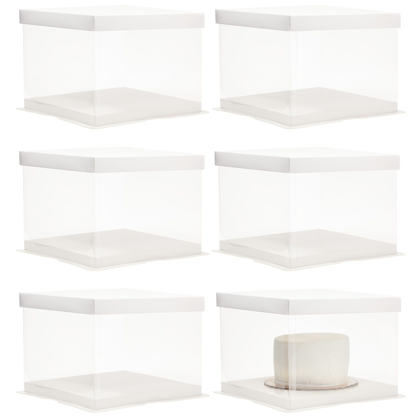 Savlore Reinforced Clear Cake Box 4 Pack - 10 x inch India | Ubuy