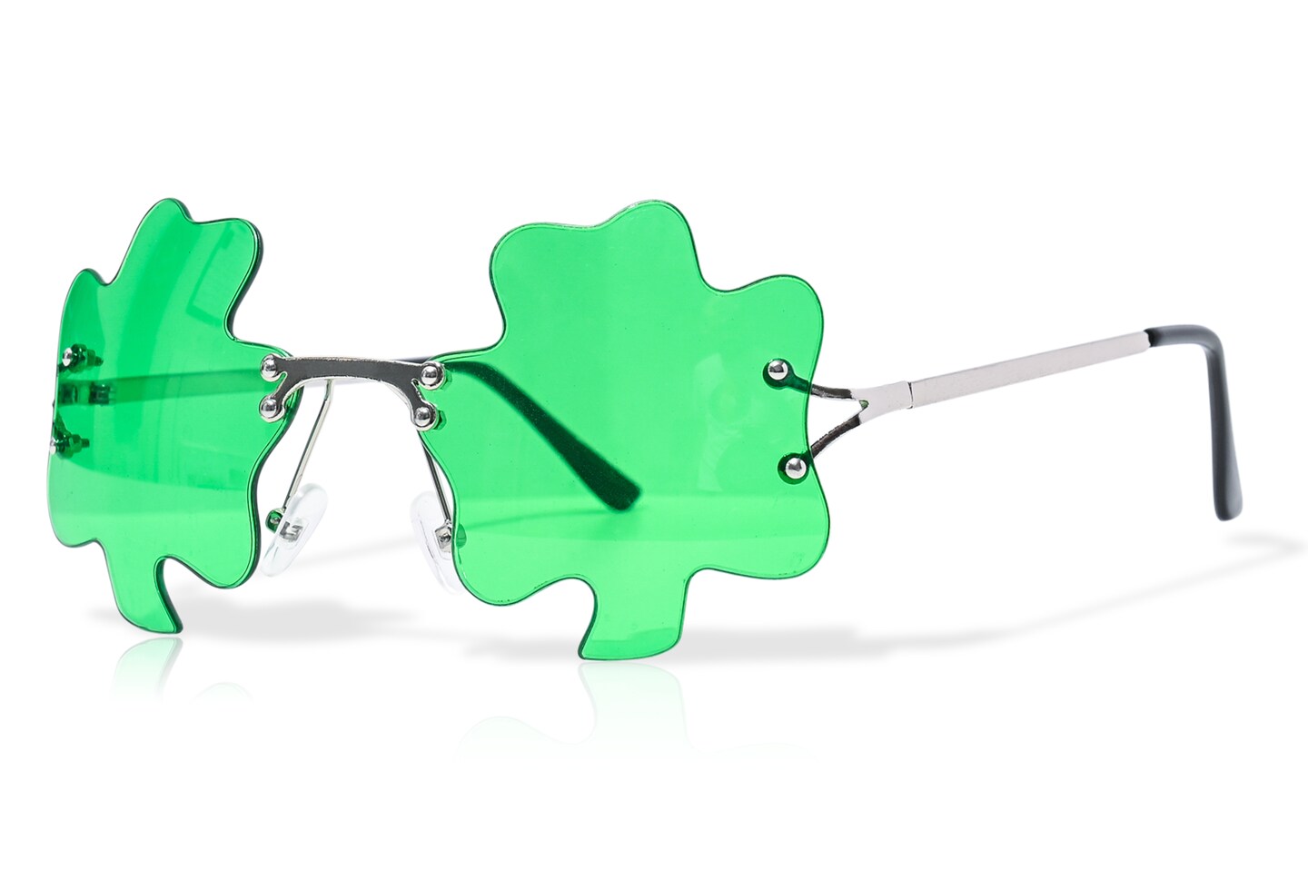 St. Patricks Day Irish Shamrock Leaves Green Leprechaun Costume Glasses, 1 Pair by Big Mos Toys