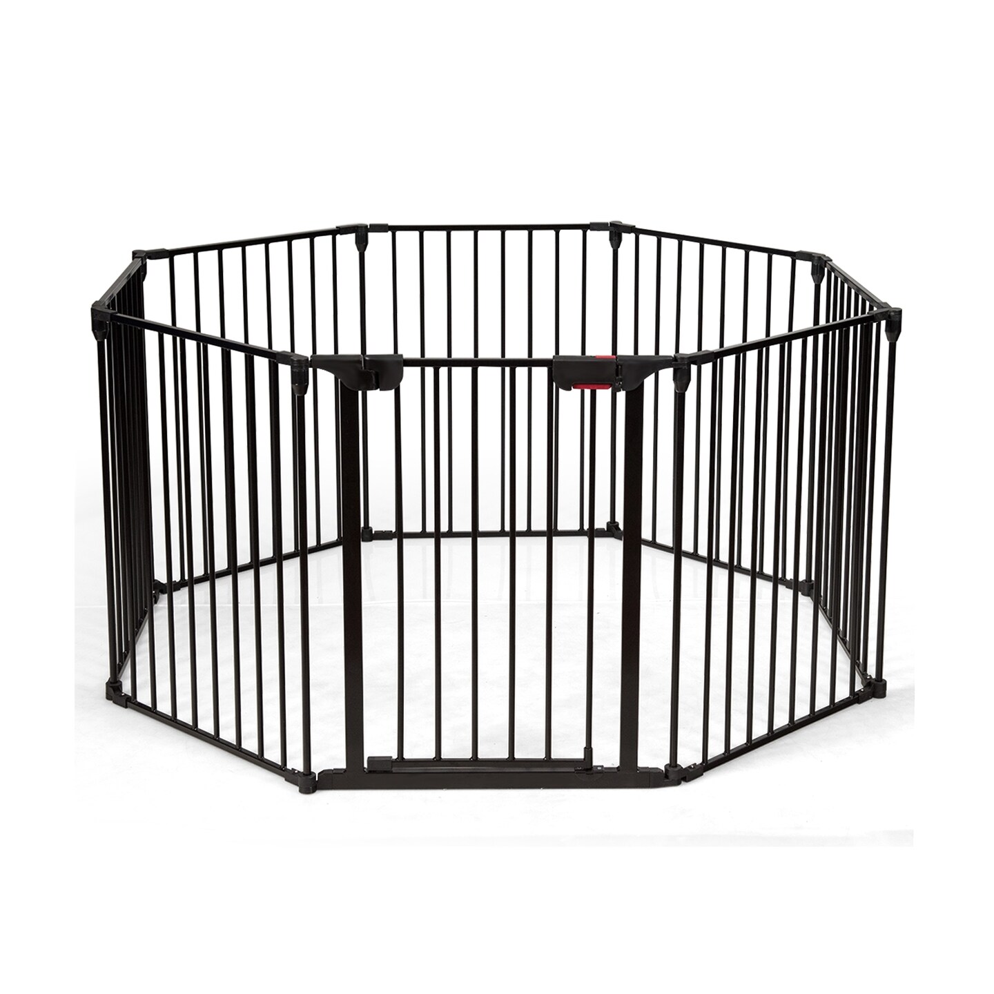 Steel Foldable Kid's Safe Play Yard Gate with Adjustable Panels