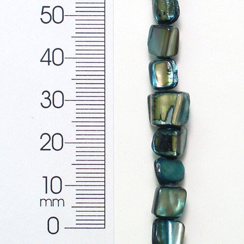 Sea Shell 4-6mm Nugget Beads 16&#x22; Strand (52-58)  Blue