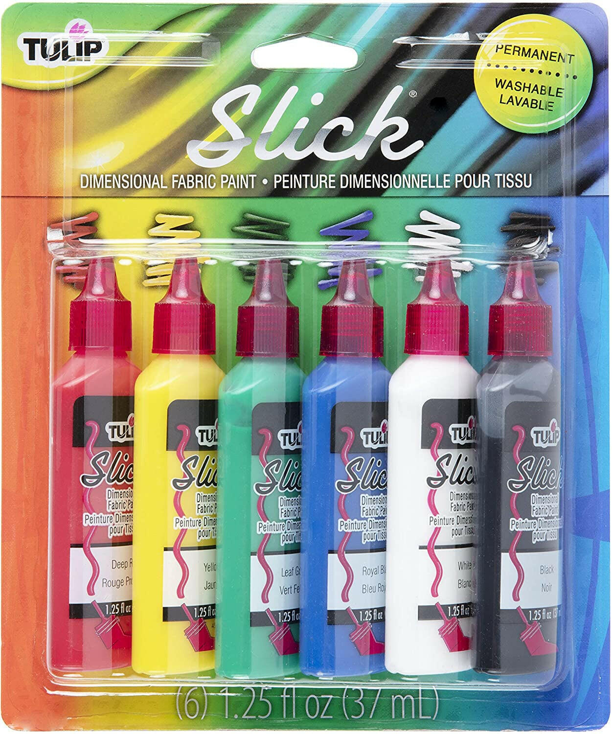 Tulip Dimensional Fabric Paint Set - Puffy, Set of 6