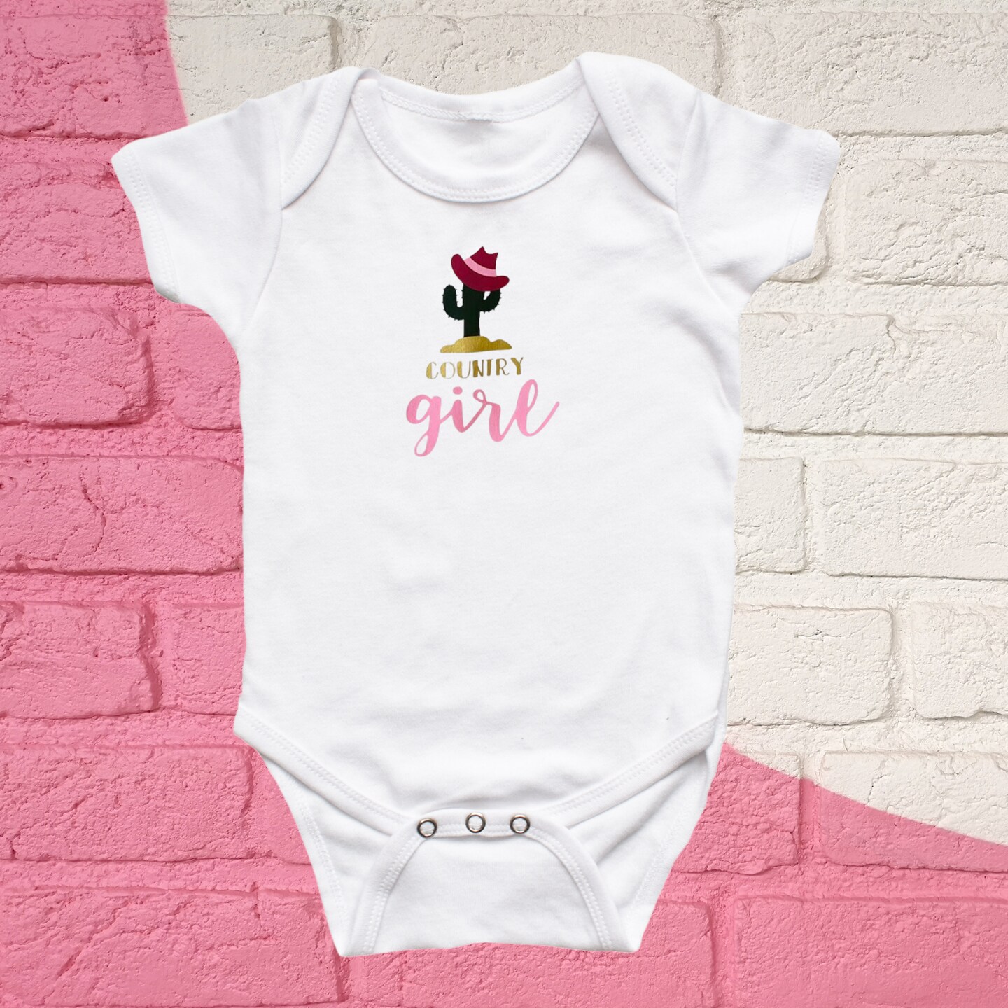 Country Girl Cactus Onesie and Toddler Shirt, Cute Baby Bodysuit, Infant  Clothing, Cactus and Cowboy Hat Design | MakerPlace by Michaels