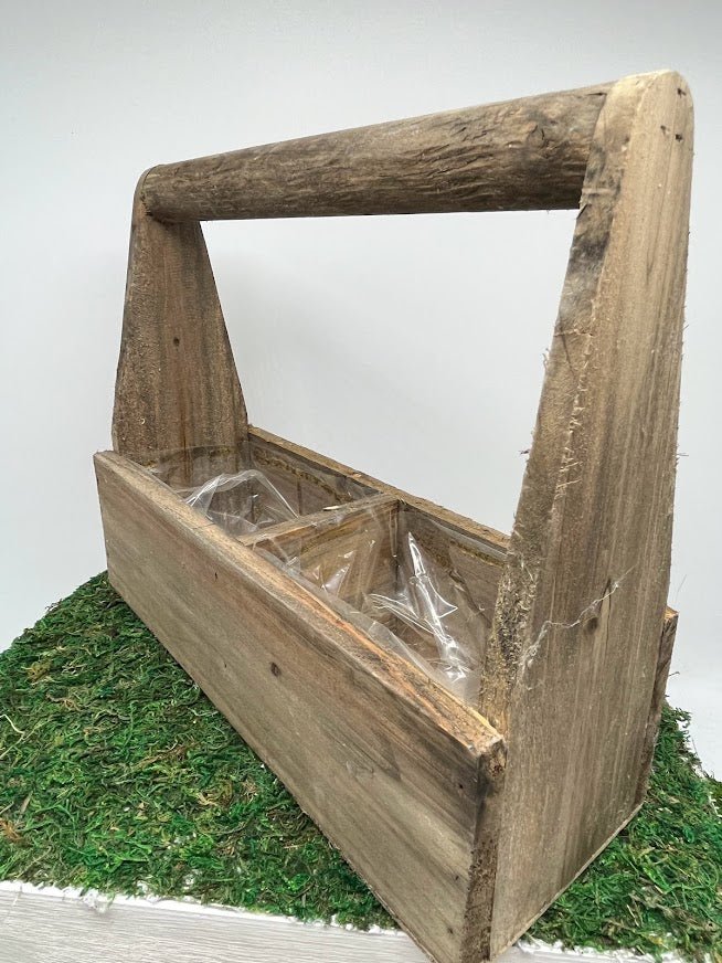 Wood Handled Trug Planter