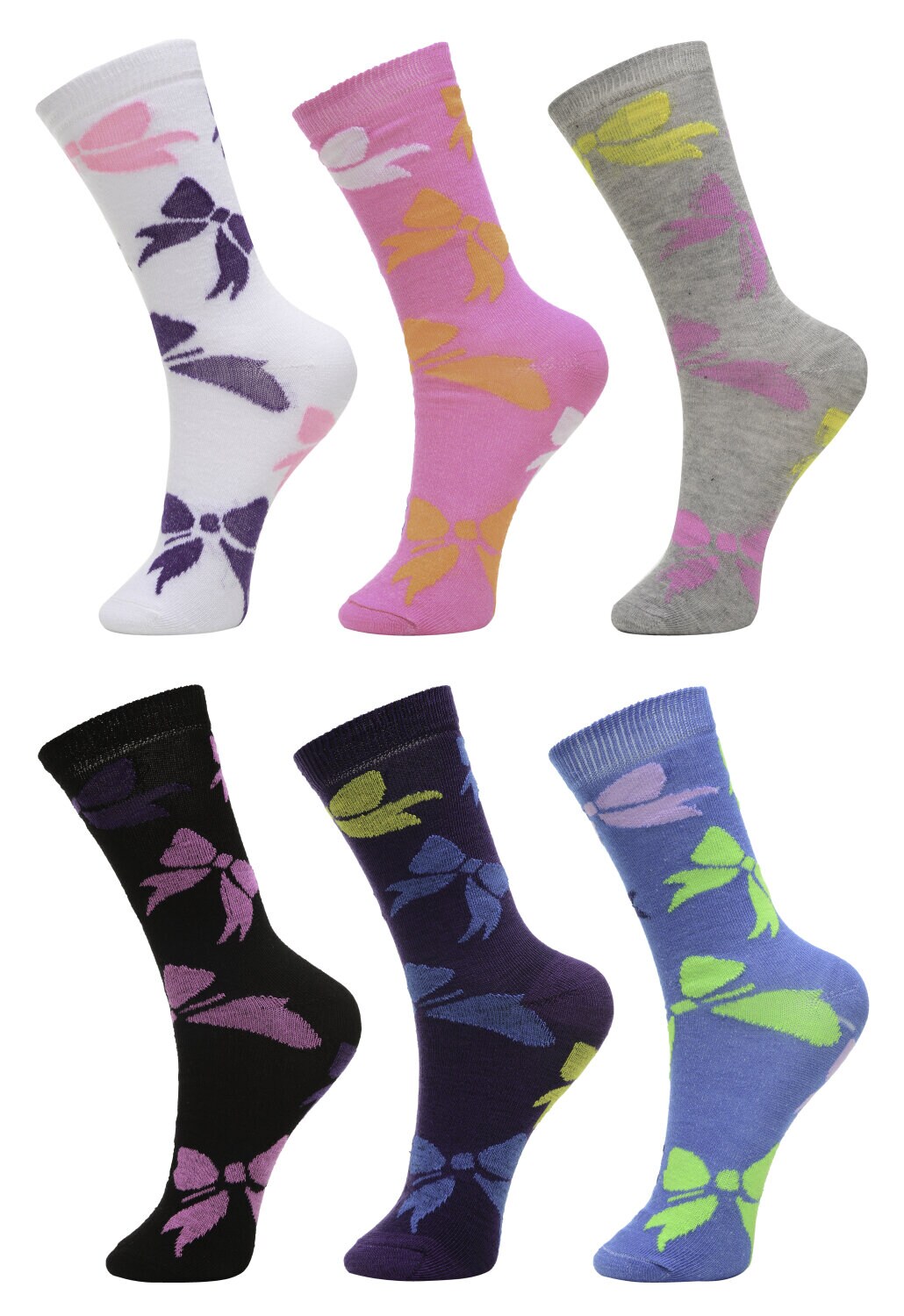 Women&#x27;s Crew Socks 6 Packs