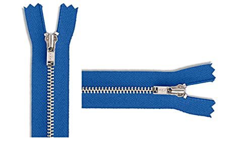#3 Nickel Pants/Bag Light Weight YKK Zippers - Color: Royal Blue #918 - Choose Your Length - Made in The United States (1 Zipper Per Pack) (7" Inches)