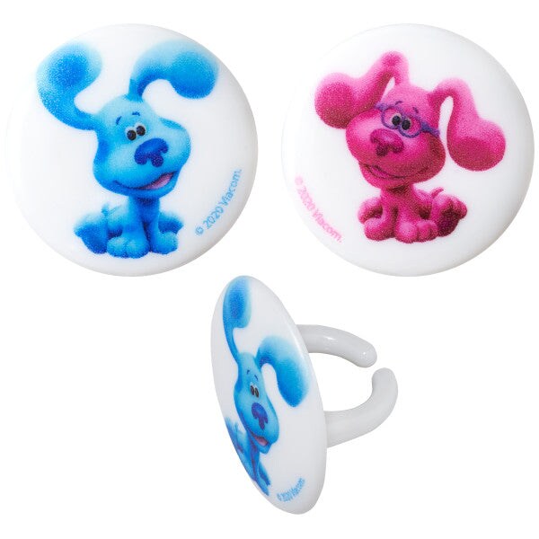 Blue&#x27;s Clues &#x26; You! Blue and Magenta Cupcake Rings, 12ct