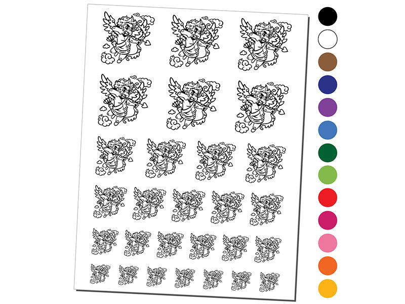 Cupid Shooting Love Arrow for Valentine&#x27;s Day Temporary Tattoo Water Resistant Fake Body Art Set Collection