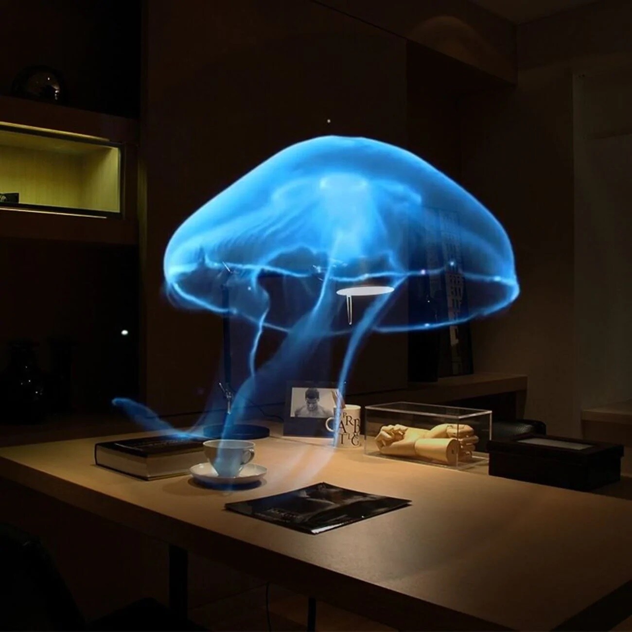3D Hologram Fan Projector Light