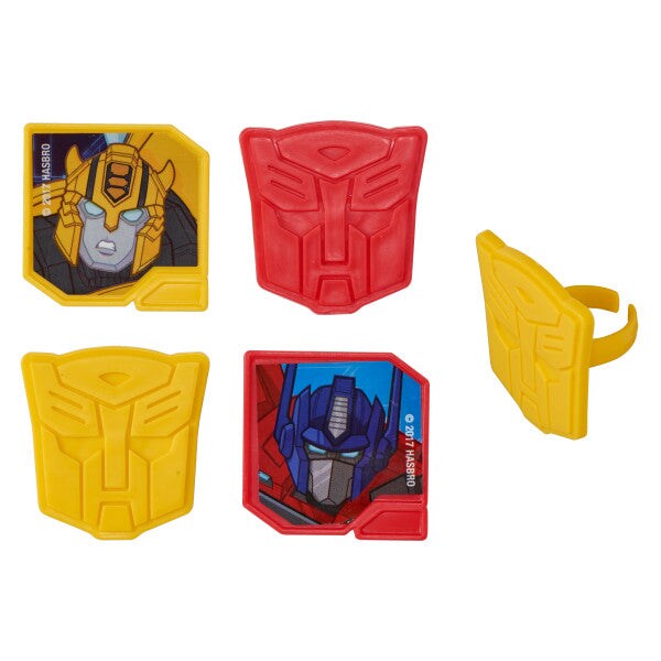 Transformers Autobot Protectors Cupcake Rings, 12ct