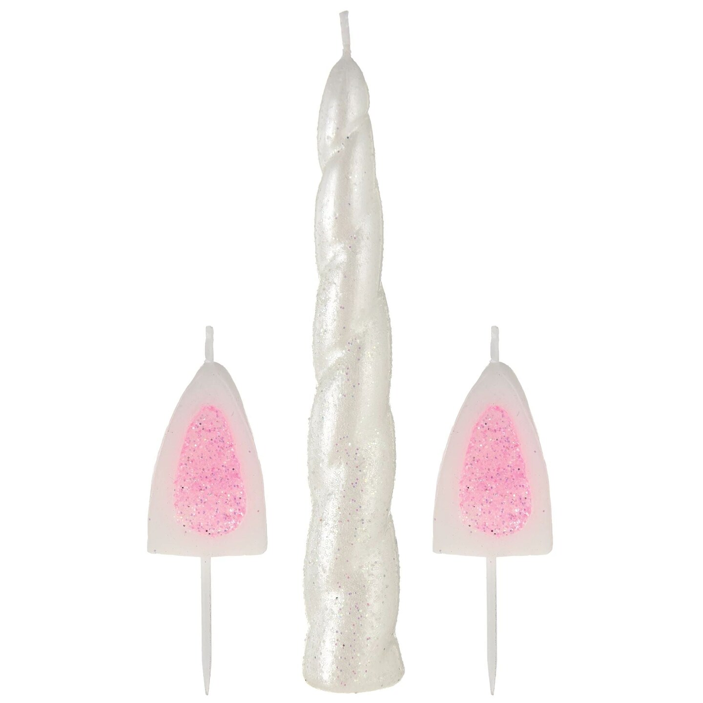 Glitter Enchanted Unicorn Candle, 1 Set