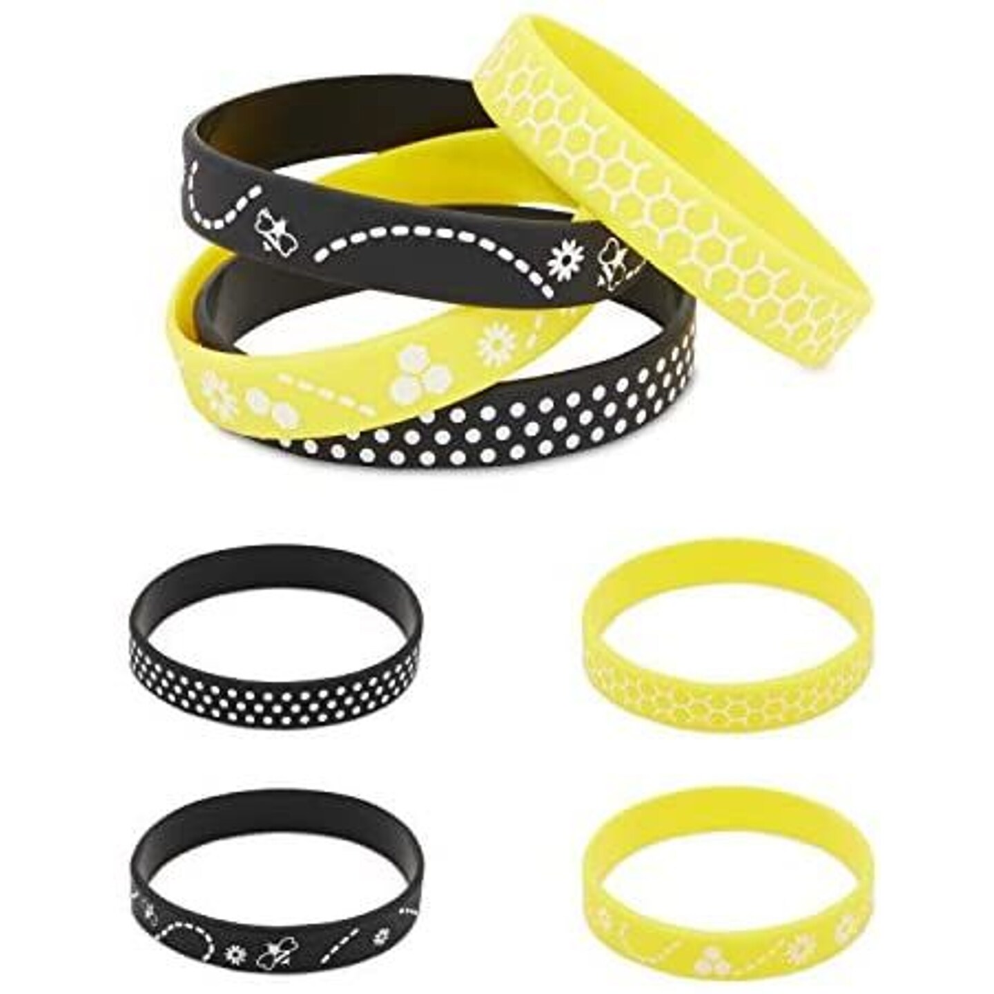 Cure Childhood Cancer Gold Rubber Wristband - Youth 7