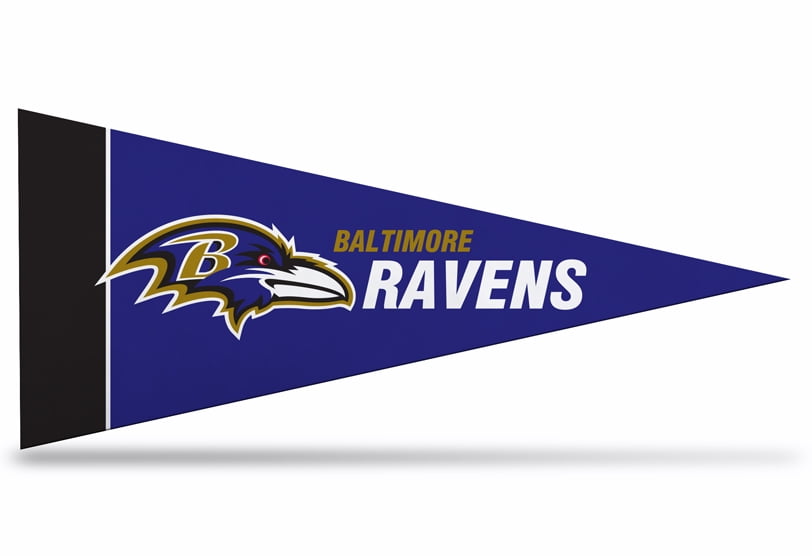 8 Pack Ravens Mini Pennant, 4&#x22; x 9&#x22;