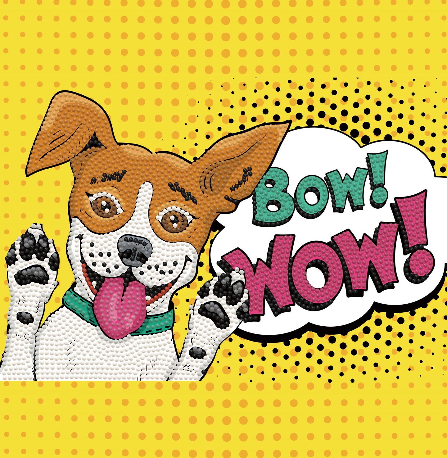 Diamond Dotz Bow! Wow! Dotz Box Word Art Diamond Painting Kits for Adults - Diamond Art Kits a Relaxing Creative Craft Kit with Dotz Gems 11x11