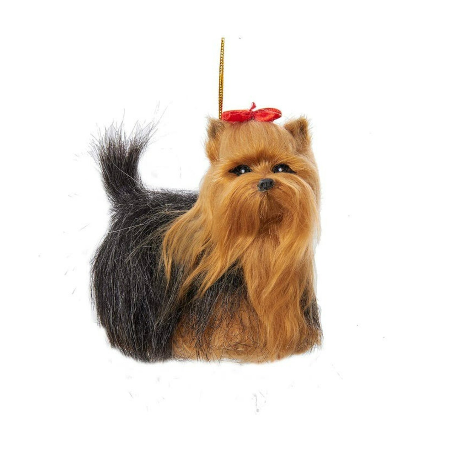 KSA Set of 3 Plush Yorkshire Terrier Dog Christmas Ornaments 3.5&#x22;
